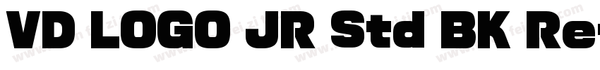 VD LOGO JR Std BK Re字体转换